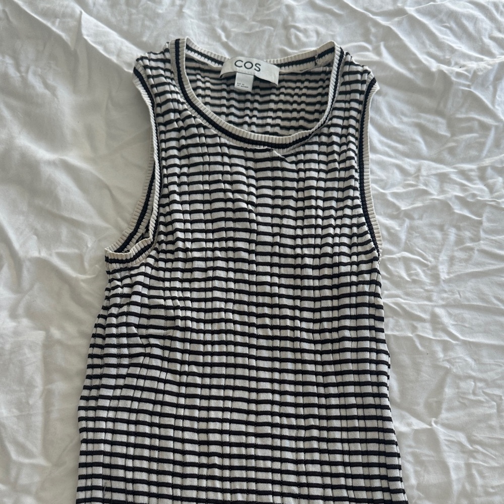 COS Monochrome Striped Tank Top